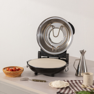 PIZZA MAKER - Piekarnik Elektryczny Do Pizzy Wypiekanej Na Kamieniu Czarny By CREATE