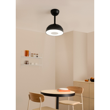 WIND CLEAR CUP - Wentylator Sufitowy 40W Cichy Ø55cm Z Wysuwanymi Łopatkami I Oświetleniem LED Z Oświetleniem By CREATE