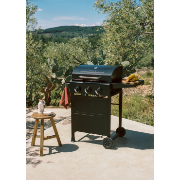 BBQ GAS BURNER - Grill Gazowy 9kW Z 3 Palnikami I Składanym Stołem Exclusive By CREATE