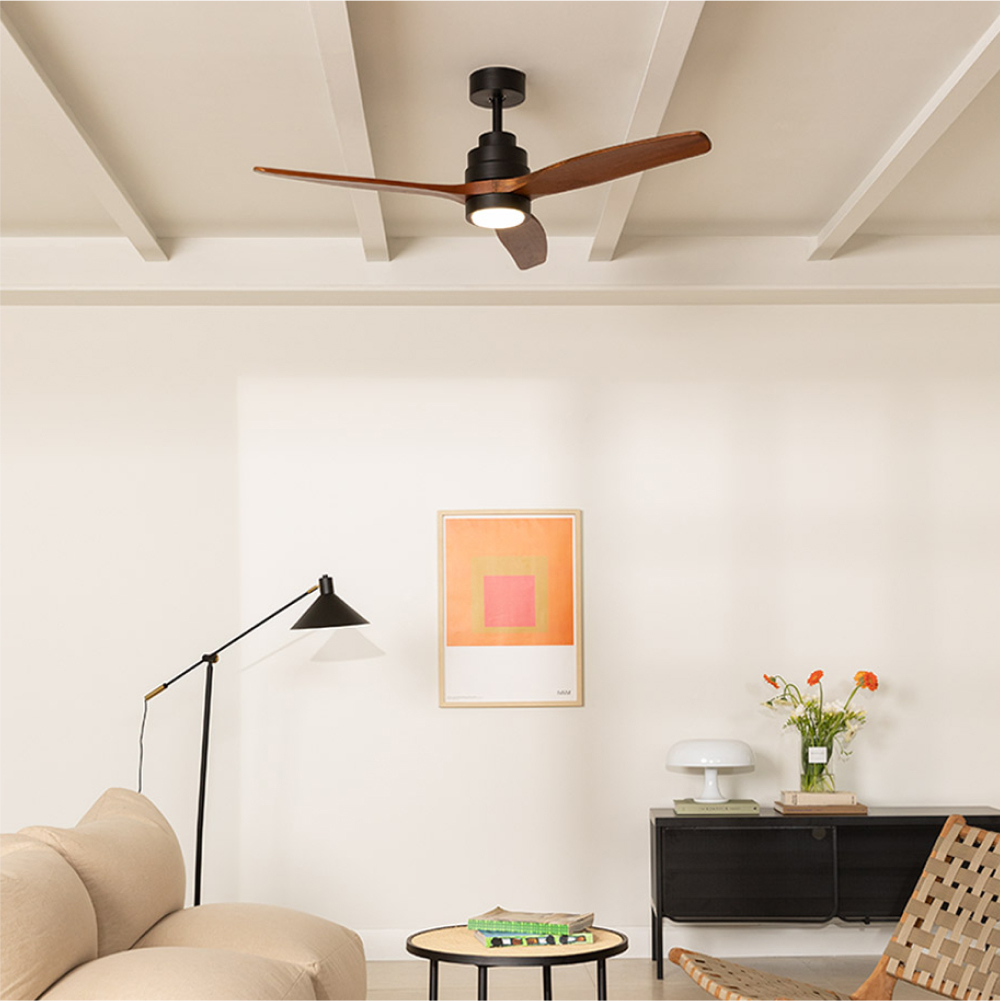 WIND STYLANCE - Ventoinha De Teto 40W Silencioso 100% Madeira Vários Tamanhos Controlo Remoto By CREATE