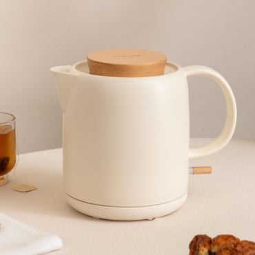 KETTLE CERAMIC - Fervedor De Água Elétrico De Cerâmica 1 L Offwhite By CREATE