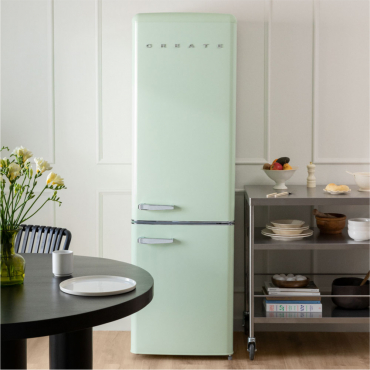 FRIDGE STYLANCE 244L - Frigorífico Combi De Estilo Retro Verde Pastel By CREATE