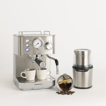 Pack THERA CLASSIC Máquina De Café Expresso + MILL PRO Moinho De Café E De Alimentos Exclusive By CREATE