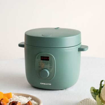 RICE COOKER STUDIO - Panela De Arroz Elétrica Multifuncional Com Cesto A Vapor Sage By CREATE