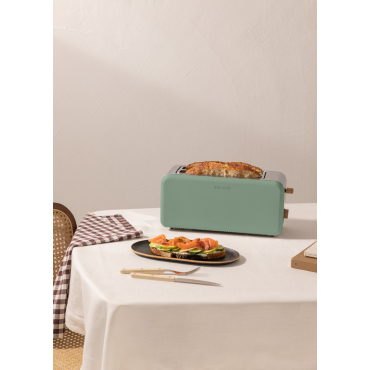 TOAST RETRO - Torradeira Para Fatias Largas Sage By CREATE