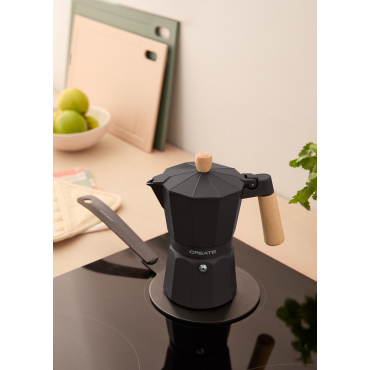 THERA MOKA RETRO - Cafeteira Italiana Negro By CREATE