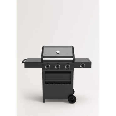 BBQ GAS BURNER PRO - Churrasqueira A Gás Com Queimador Lateral E Mesa Auxiliar 3 Queimadores E 1 Lateral (14kW) By CREATE