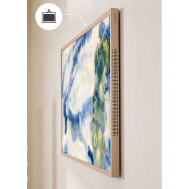 Moldura Intercambiável Para TV ART MATTE 55" E 65'' Madeira Natural By CREATE