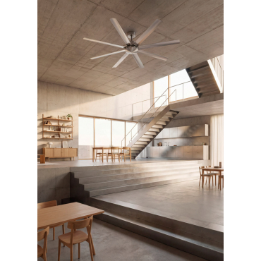 WIND INDUSTRIAL - Ventoinha De Teto Silenciosa 40W – Disponível Em Vários Tamanhos Sem Luz By CREATE