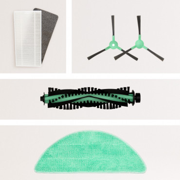 Pack Repuestos (Cepillos + Rodillo + Filtro HEPA + Mopa) para NETBOT S14 - Robot Aspiradora Exclusive