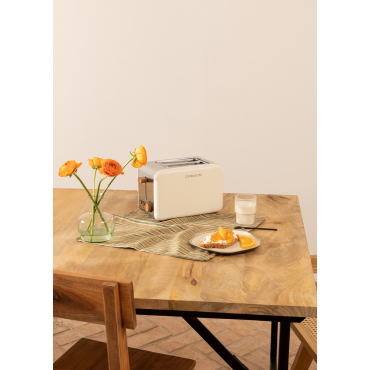 TOAST RETRO - Toaster for wide slices Offwhite