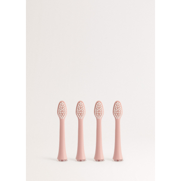 PACK with replacement brush heads for SONIC PEARL electric toothbrushes Pastel pink