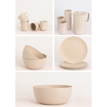 KITCHENWARE OUTDOOR ECO COLLECTION - Pack outdoor tableware Sand