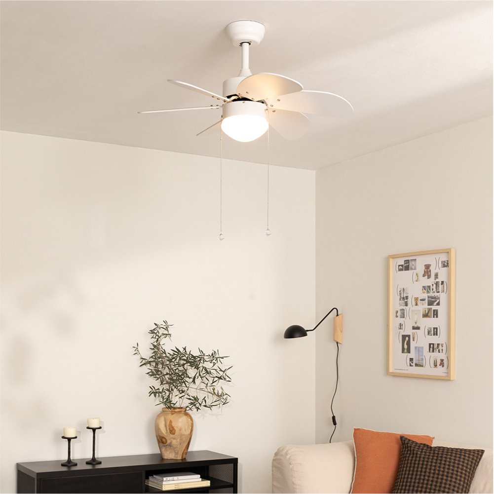 WINDLIGHT EASY - Silent 53W Ceiling Fan Ø86 cm White