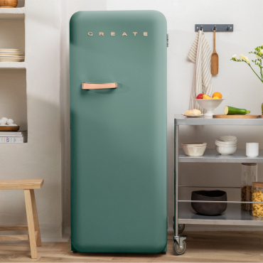 FRIDGE RETRO 281L - Retro-style refrigerator Rose gold