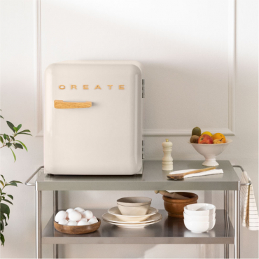FRIDGE RETRO 48L - Retro-style refrigerator Offwhite