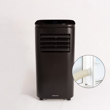 Pack SILKAIR CONNECT + Extraction and insulation kit for casement windows Black