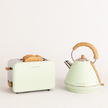 Pack TOAST RETRO Toaster + KETTLE RETRO Kettle Pastel green