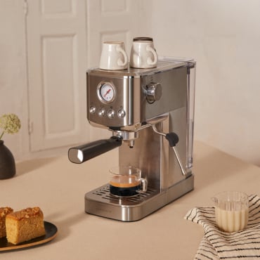 THERA CLASSIC COMPACT - Espresso machine with cold coffee function Stainless steel