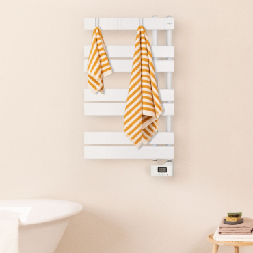 WARM TOWEL MODERN - 400W electric oil towel rail White