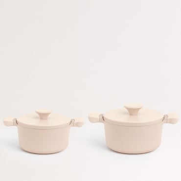POT STUDIO 2-pot cookware set Sand & Copper