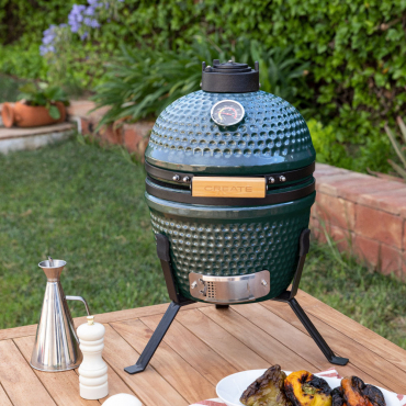 BBQ KAMADO - Ceramic smoker barbecue grill 13"