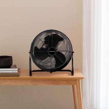 AIR FLOOR RETRO - Industrial floor fan Black