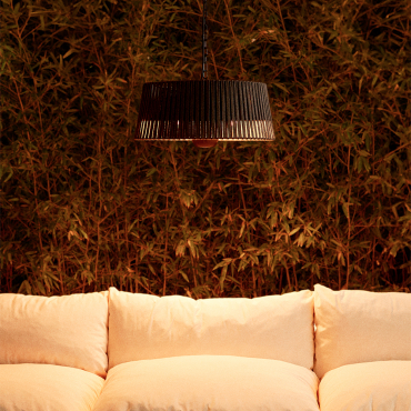 HANGING HEATER - 1800W Infrared Halogen Heater and Lamp Exclusive