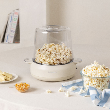POPCORN MAKER STUDIO - Popcorn machine with butter melter Offwhite
