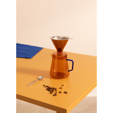 AMBAR COLLECTION - Borosilicate Glass Coffee Maker 670 and 500ml Amber