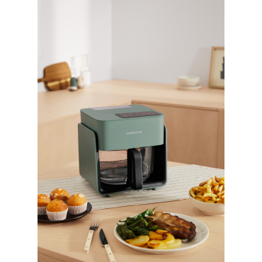AIR FRYER MIST - Glass Air Fryer 4.2L with Steamer Sage