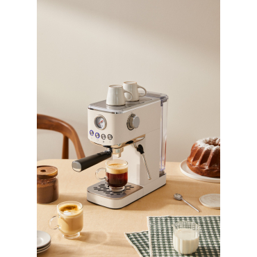 THERA CLASSIC COMPACT - Espresso machine with cold coffee function Offwhite