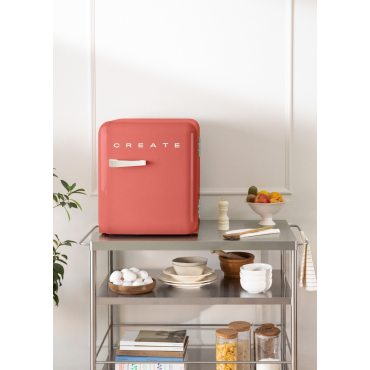 FRIDGE RETRO 48L - Retro-style refrigerator Terracotta
