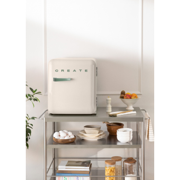 FRIDGE RETRO 48L - Retro-style refrigerator Offwhite
