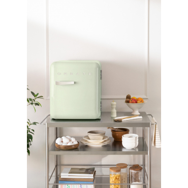 FRIDGE RETRO 48L - Retro-style refrigerator Pastel green