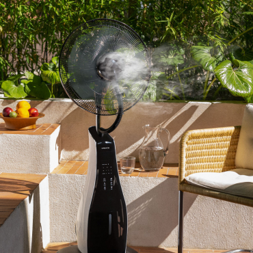 AIR MIST - Oscillating nebulizer ultrasilent fan Black
