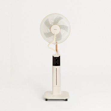AIR MIST PRO - Oscillating misting fan with remote control Offwhite