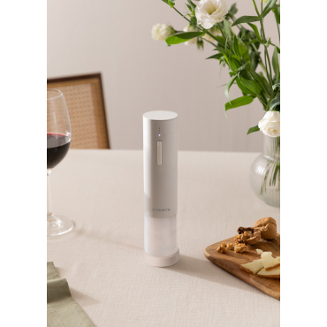 WINE OPENER - Electric corkscrew with accessories Off-white