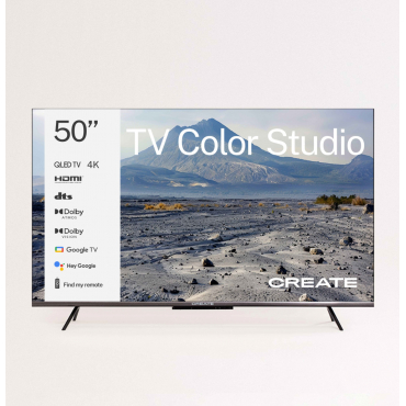 TV COLOR STUDIO - QLED 4K Smart TV with anti-reflective screen and color frame Black
