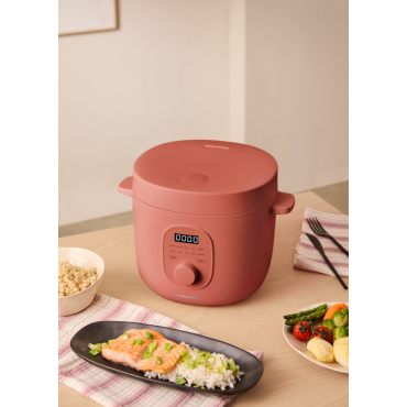 RICE COOKER STUDIO - Multifunctional electric rice cooker with steamer basket Terracotta