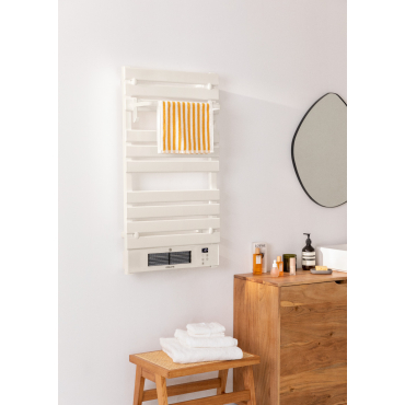 WARM TOWEL PRO - Electric towel rail with heater and Wi-Fi 1500W Offwhite