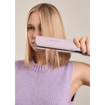 CERAMIC AIR STYLER DUAL - 2-in-1 ionic hair dryer straightener for wet or dry hair with ceramic coating Lavander