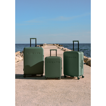 LUGGAGE STUDIO - Rigid polycarbonate suitcase with TSA lock and multidirectional wheels Sage
