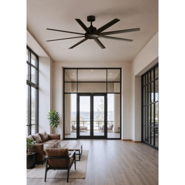 WIND INDUSTRIAL - 40W Silent Ceiling Fan – Available in Multiple Sizes Without light