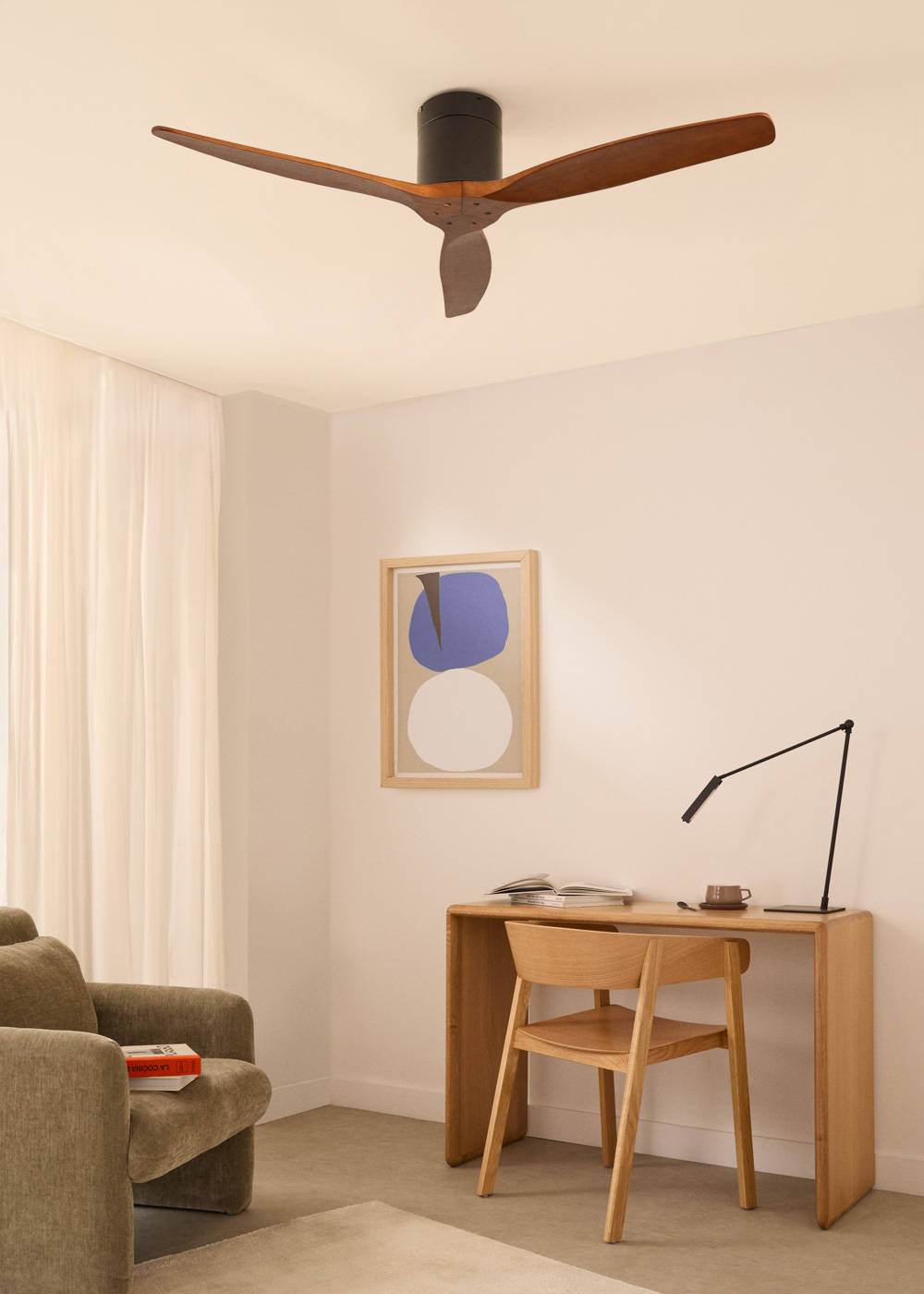 WIND CALM - Ceiling fan 40W silent various sizes suitable for indoor and outdoor use Without light