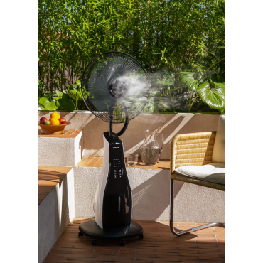 AIR MIST - Oscillating nebulizer ultrasilent fan White / Black