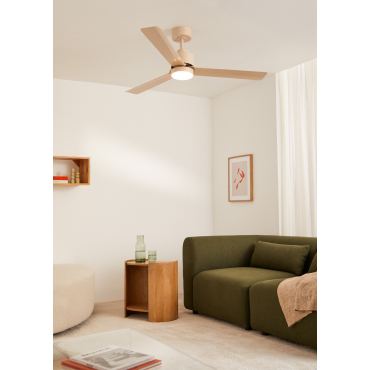 WIND MODERN - Silent 40W Ceiling Fan with LED Light Available in Various Sizes Remote control