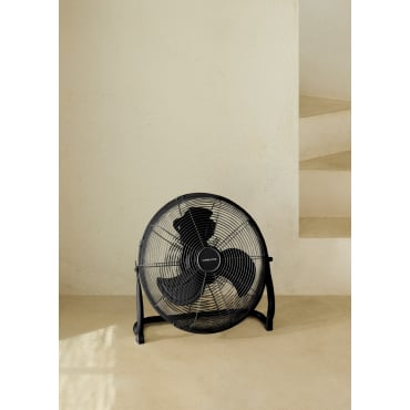 AIR FLOOR RETRO - Industrial floor fan Black