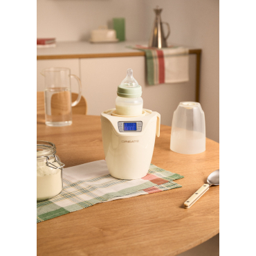 BABY BOTTLE WARMER - Bottle warmer and sterilizer with steam cooking function Off-white