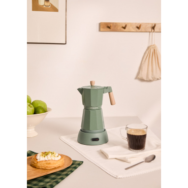 THERA MOKA ELECTRIC - Electric Moka Pot with Keep-Warm Function Sage